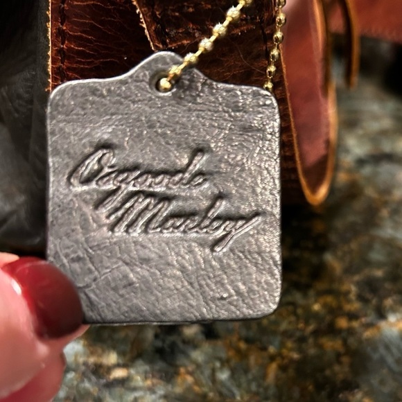 Osgoode Marley Two Toned Leather Flap Crossbody Bag - Picture 6 of 7